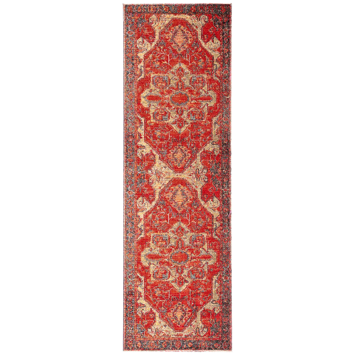 Jaipur Polaris Leighton Medallion Red Blue POL06 Rug