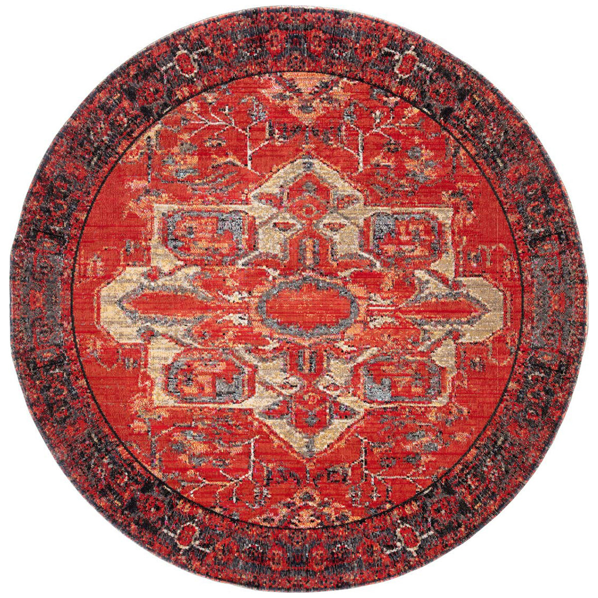 Jaipur Polaris Leighton Medallion Red Blue POL06 Rug