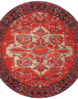 Jaipur Polaris Leighton Medallion Red Blue POL06 Rug