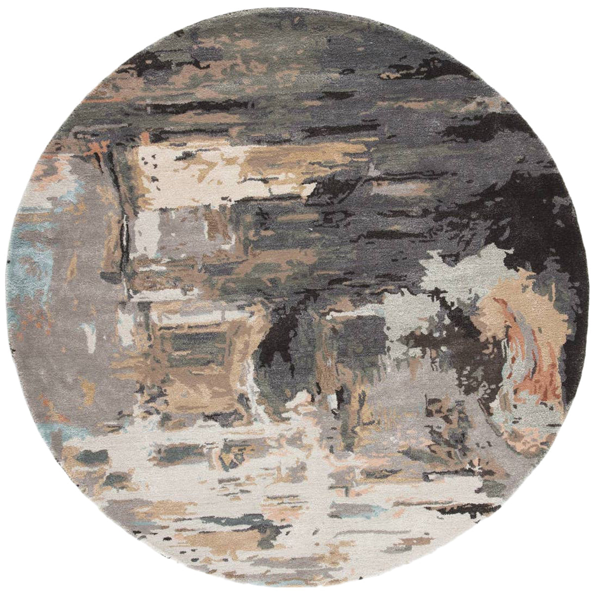 Jaipur Genesis Luella Abstract Gray Blush GES25 Area Rug