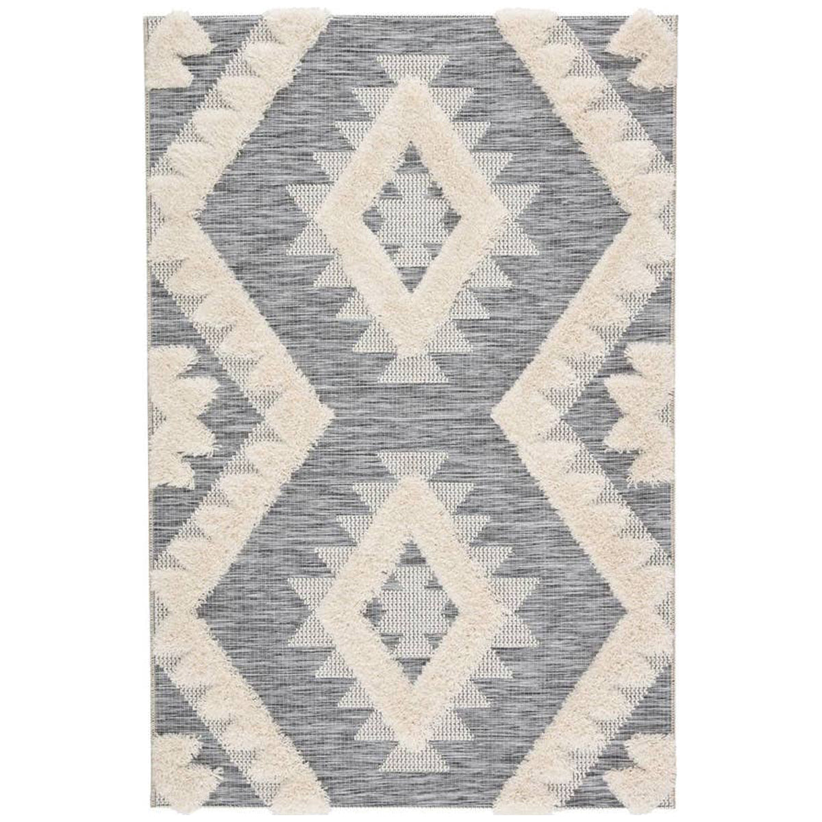 Jaipur Parades Makaya Geometric Gray Cream PAD02 Rug