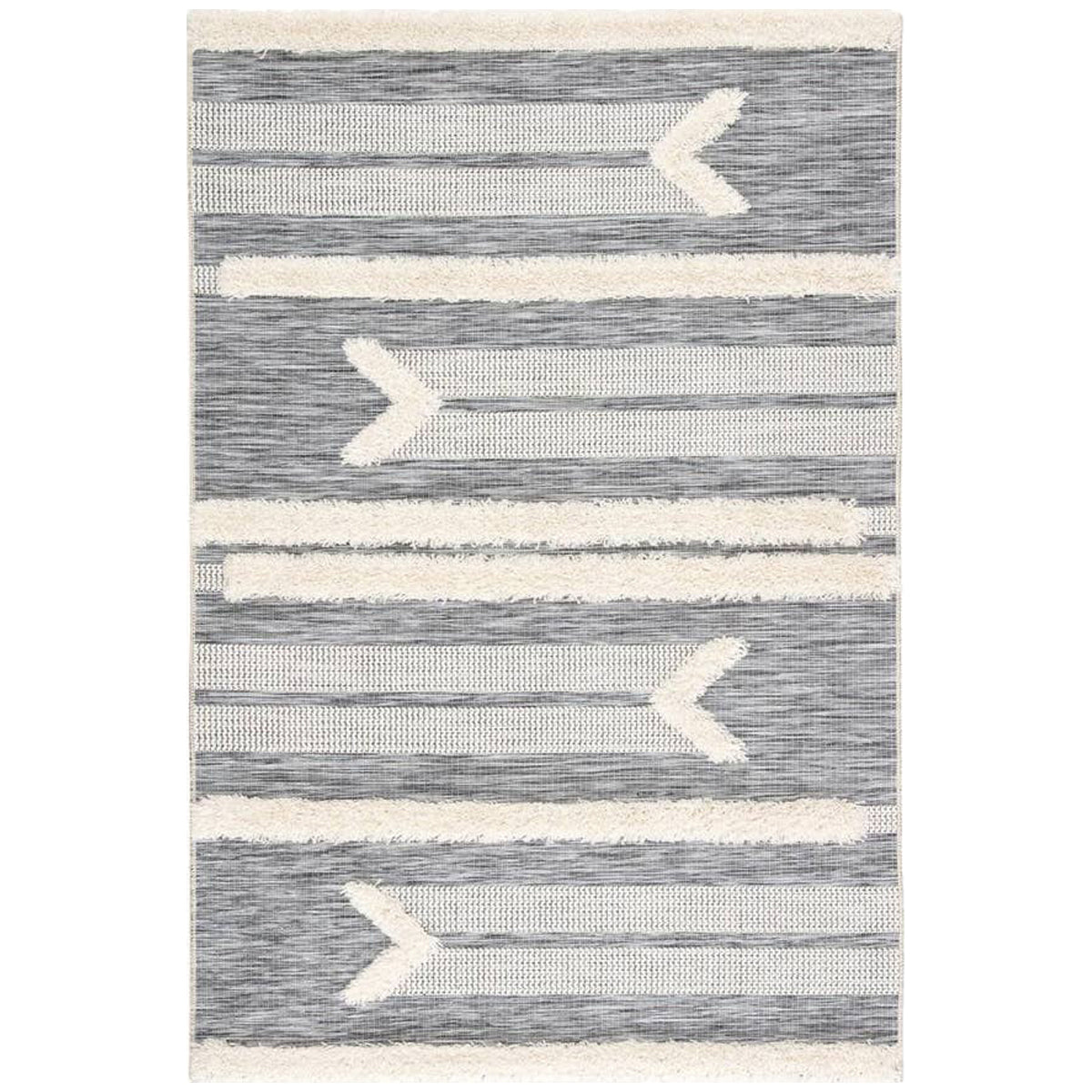 Jaipur Parades Hanai Tribal Gray Cream PAD03 Rug