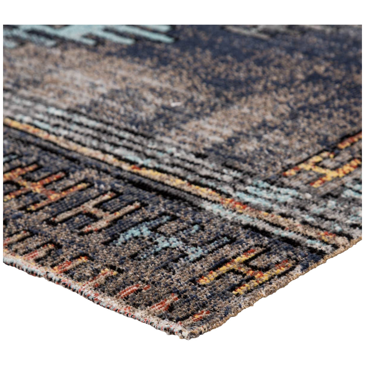 Jaipur Polaris Dez Tribal Blue Orange POL18 Rug