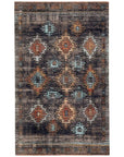 Jaipur Polaris Dez Tribal Blue Orange POL18 Rug