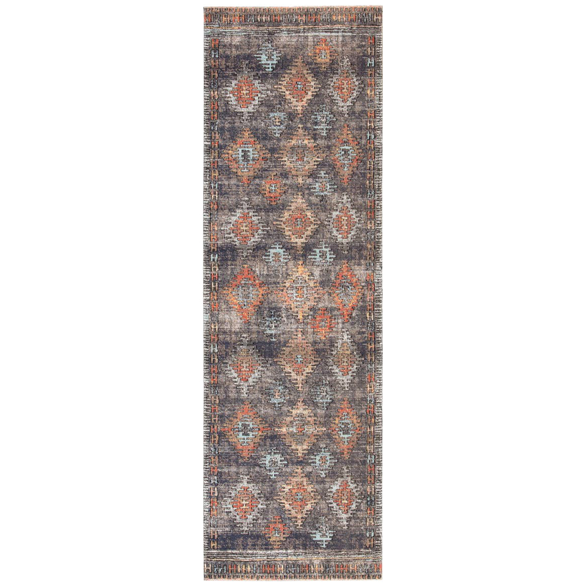 Jaipur Polaris Dez Tribal Blue Orange POL18 Rug