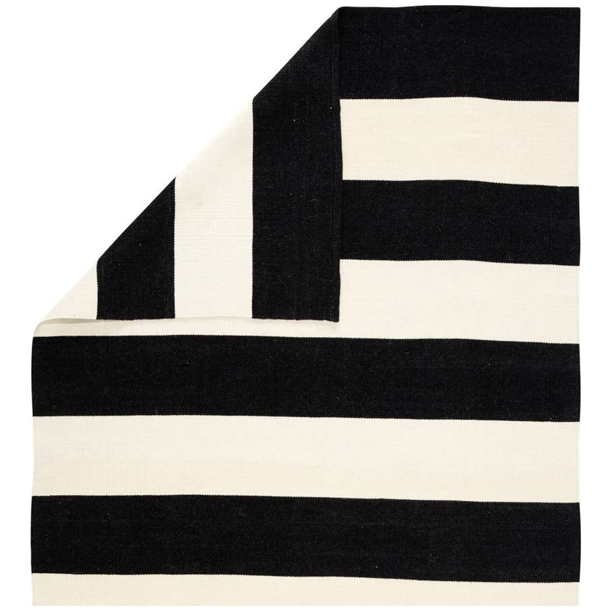 Jaipur Lanai Remora Striped Black Ivory LAN06 Rug