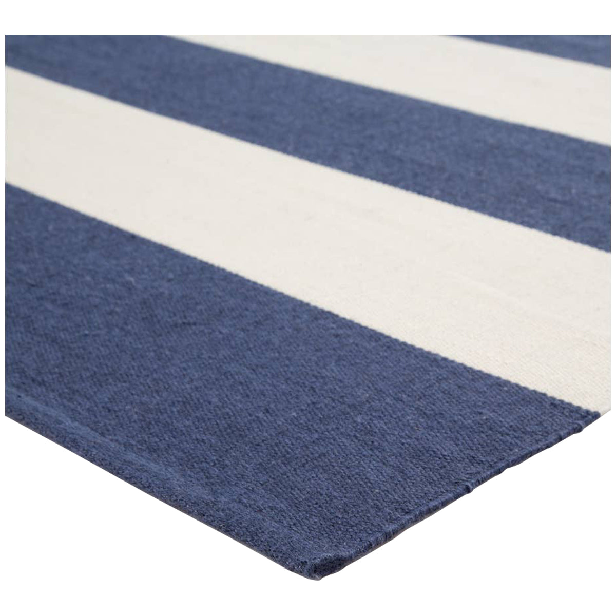 Jaipur Lanai Remora Striped Dark Blue Ivory LAN07 Rug