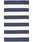 Jaipur Lanai Remora Striped Dark Blue Ivory LAN07 Rug