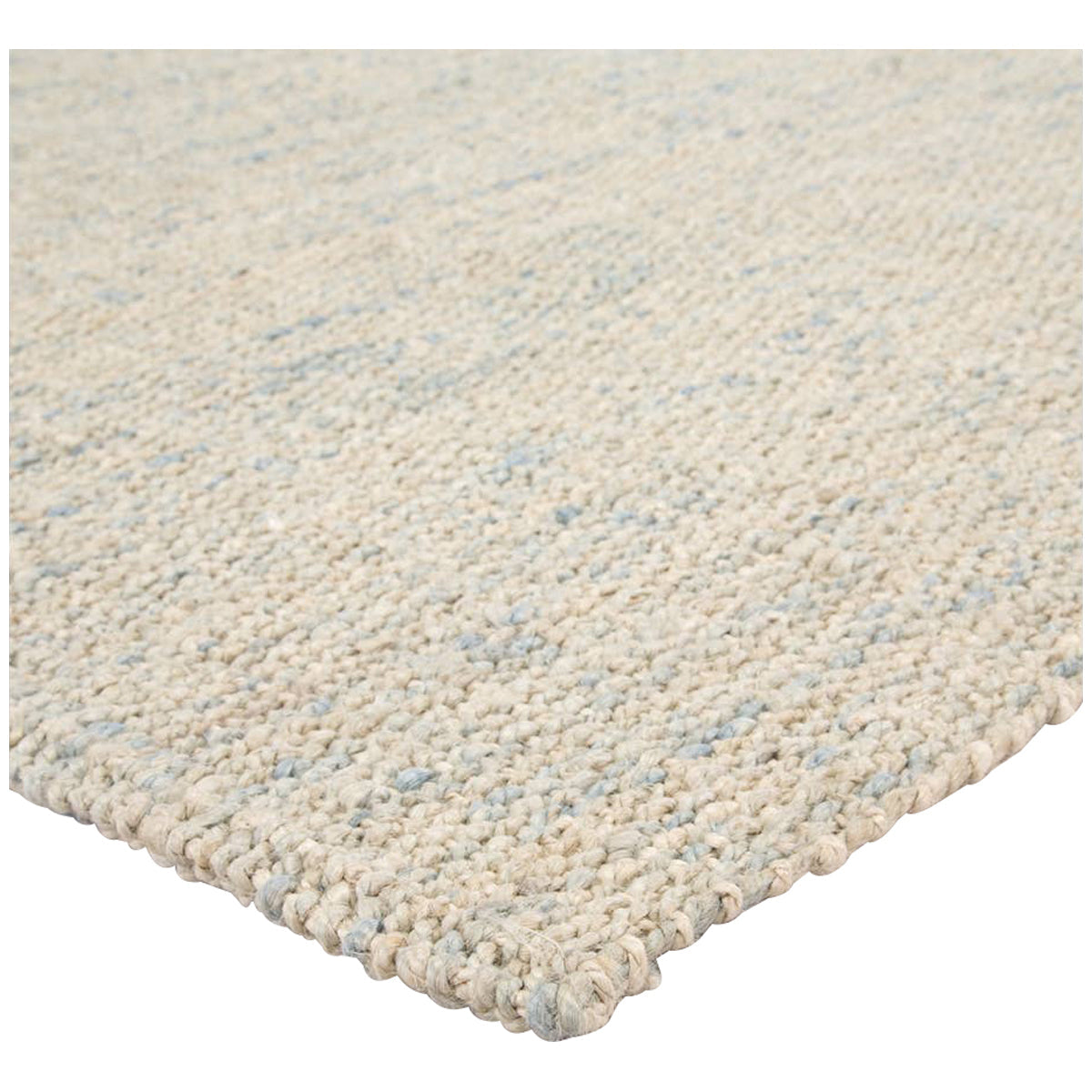 Jaipur Naturals Tobago Bluffton Solid Ivory Blue NAT34 Rug