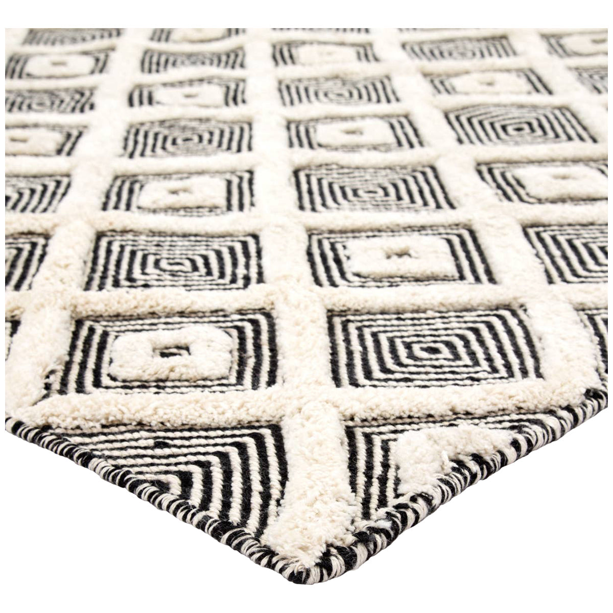 Jaipur Rebecca Bosc Trellis Ivory Black RBC07 Rug