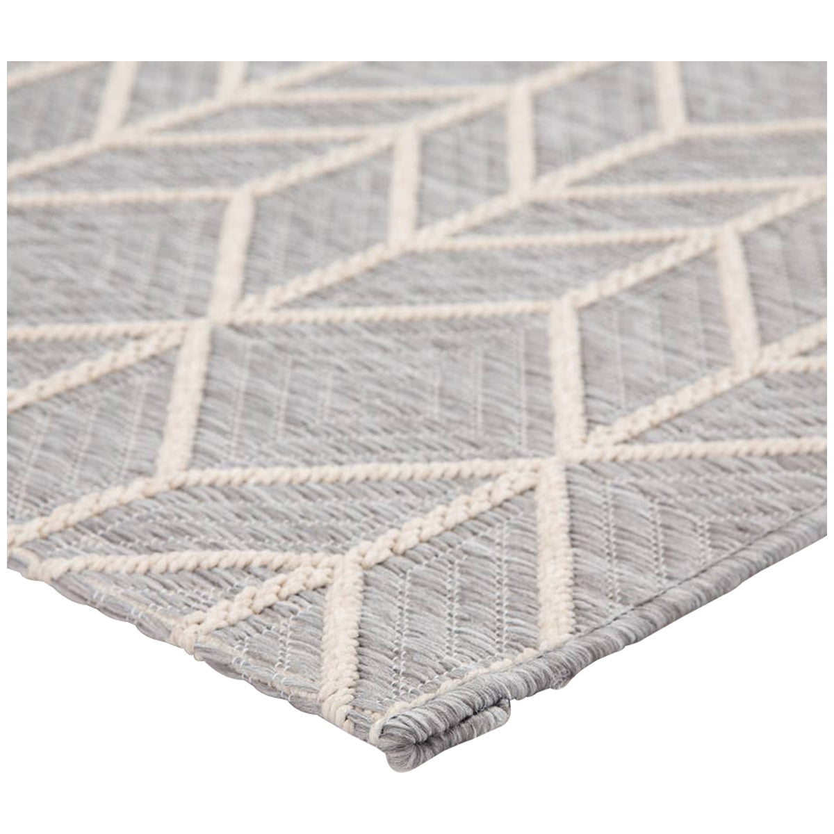 Jaipur Monteclair Galloway Chevron Gray Cream MOC02 Rug