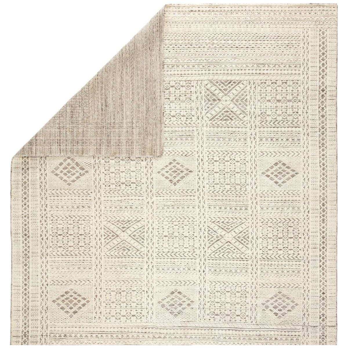 Jaipur Reign Jadene Geometric White Light Gray REI07 Rug