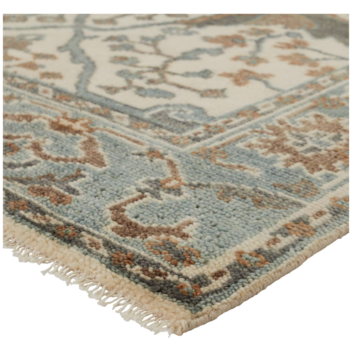 Jaipur Salinas Slayton Medallion Ivory Light Teal SLN11 Rug