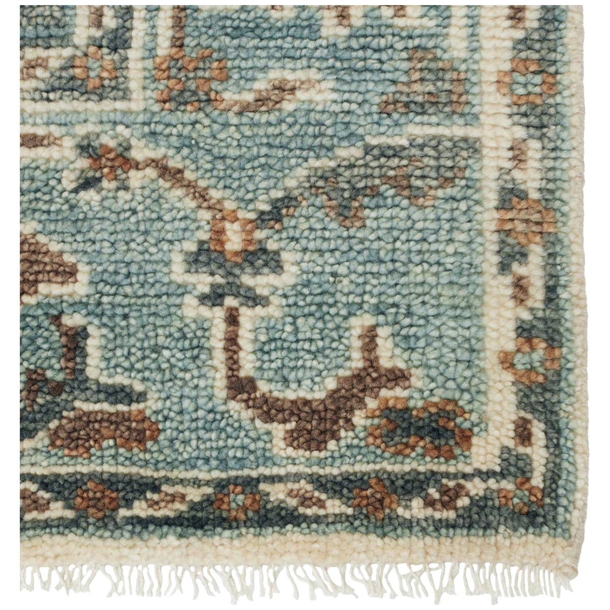 Jaipur Salinas Slayton Medallion Ivory Light Teal SLN11 Rug