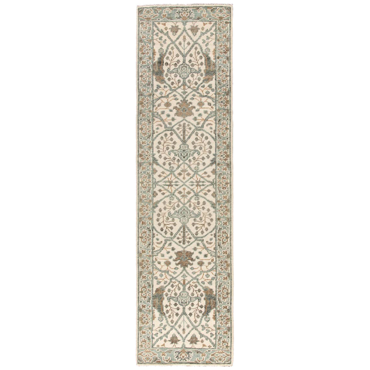 Jaipur Salinas Slayton Medallion Ivory Light Teal SLN11 Rug