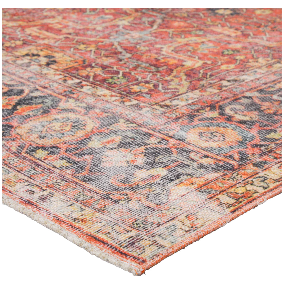 Jaipur Boheme Avonlea Oriental Blue Orange BOH04 Rug