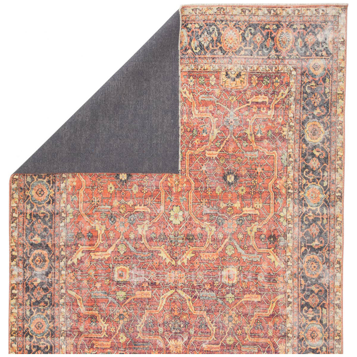 Jaipur Boheme Avonlea Oriental Blue Orange BOH04 Rug