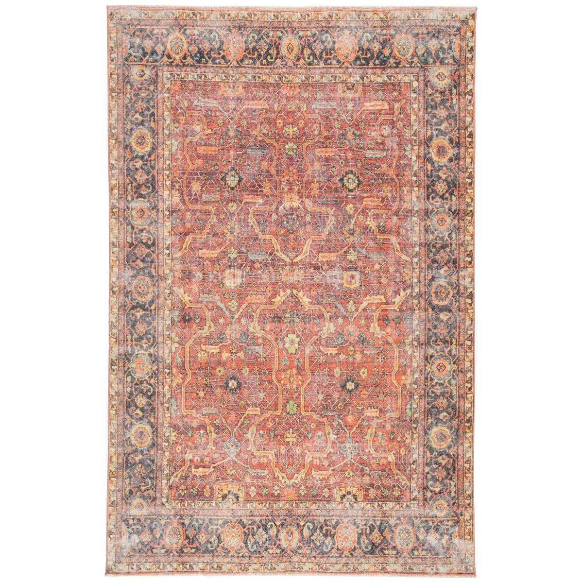 Jaipur Boheme Avonlea Oriental Blue Orange BOH04 Rug