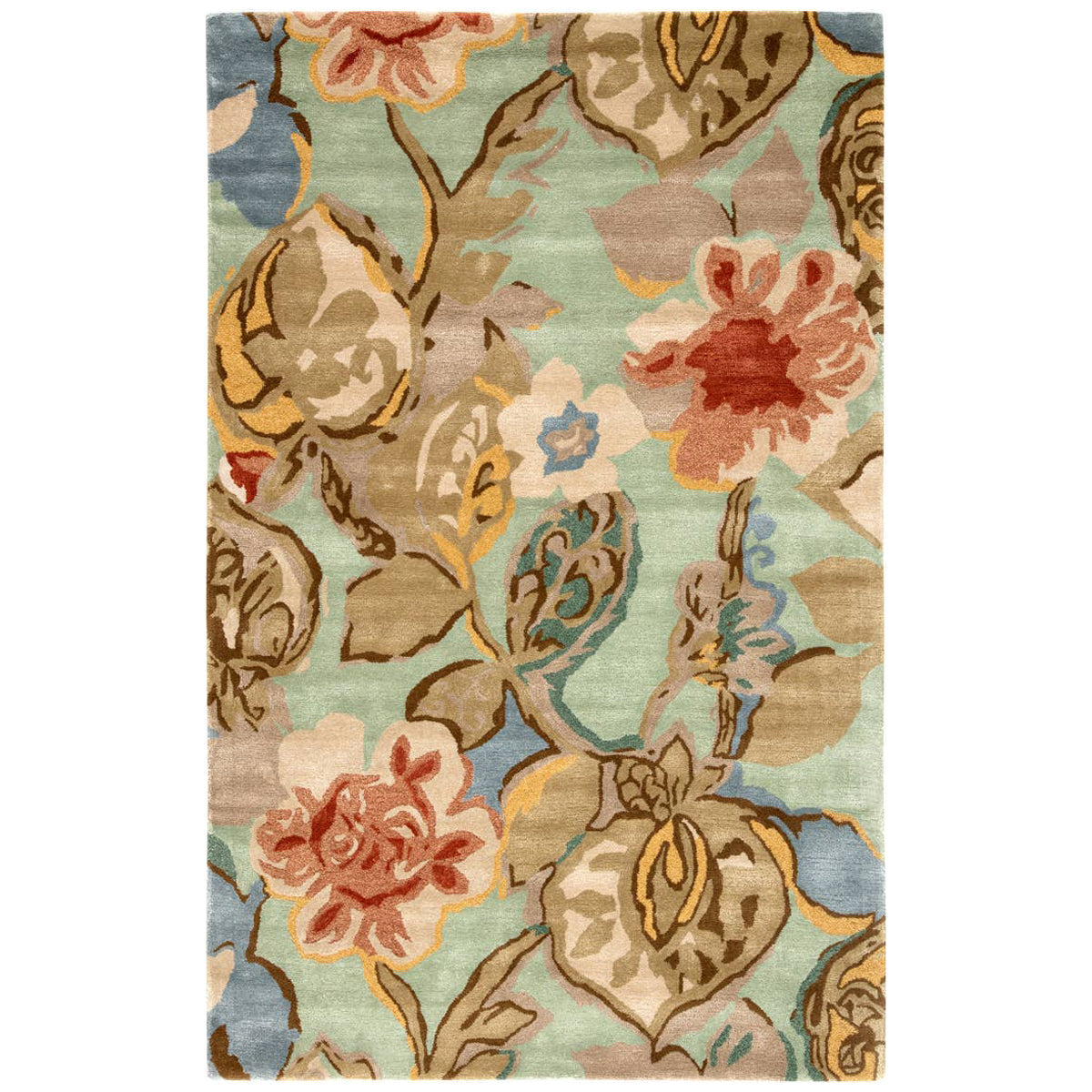 Jaipur Blue Petal Pusher Aqua Foam BL71 Area Rug