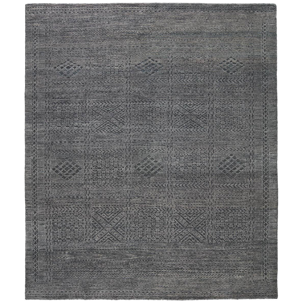 Jaipur Reign Jadene Geometric Charcoal Green REI14 Rug