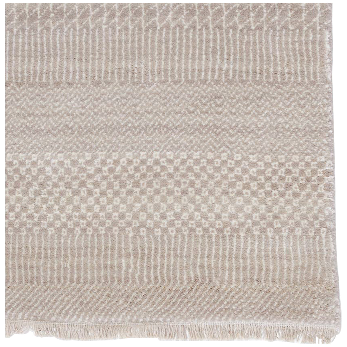 Jaipur Merritt Adler Tribal Light Gray Ivory MER01 Rug