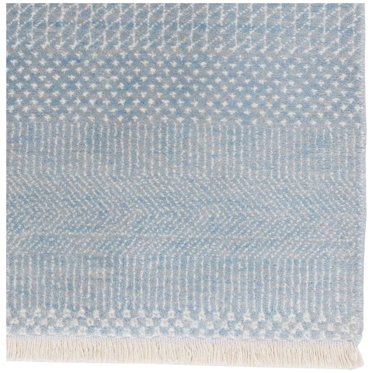 Jaipur Merritt Adler Tribal Sky Blue Ivory MER04 Rug