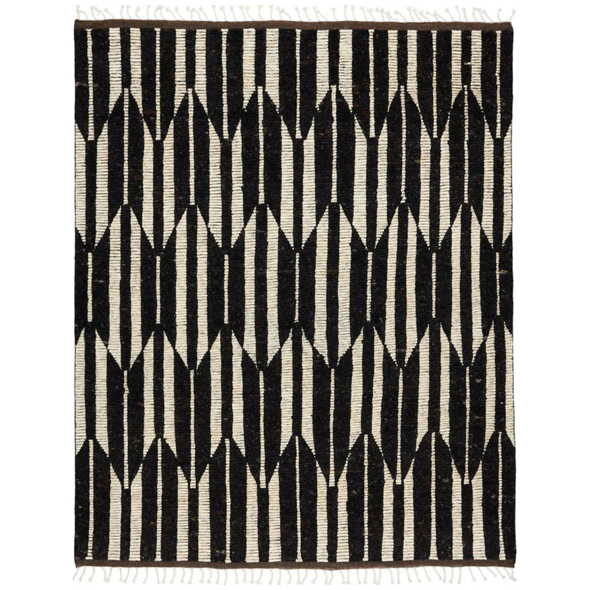 Jaipur Keoka Quest Geometric Dark Brown Ivory KEO02 Rug