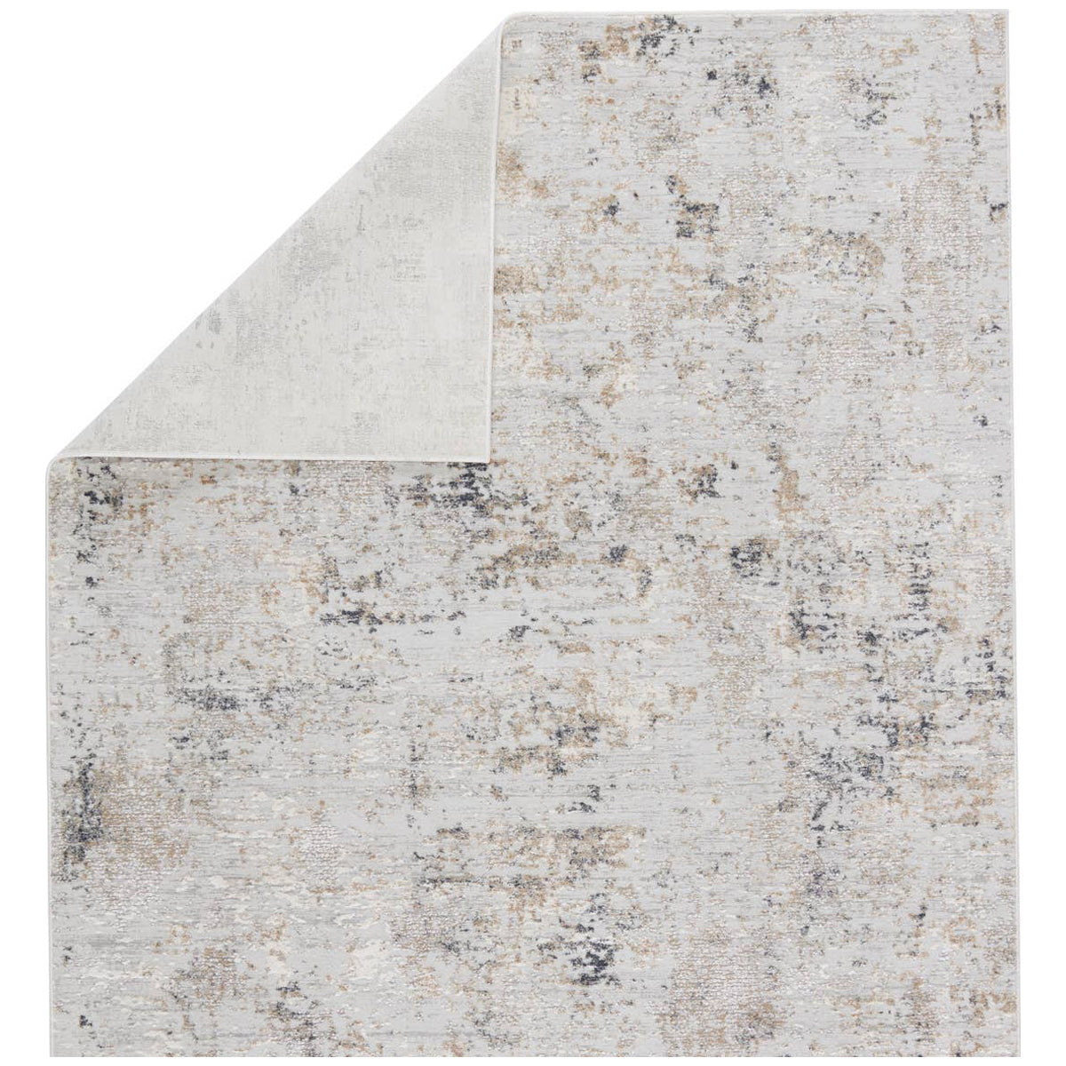 Jaipur Cirque Alcina Abstract Light Gray Gold CIQ39 Rug