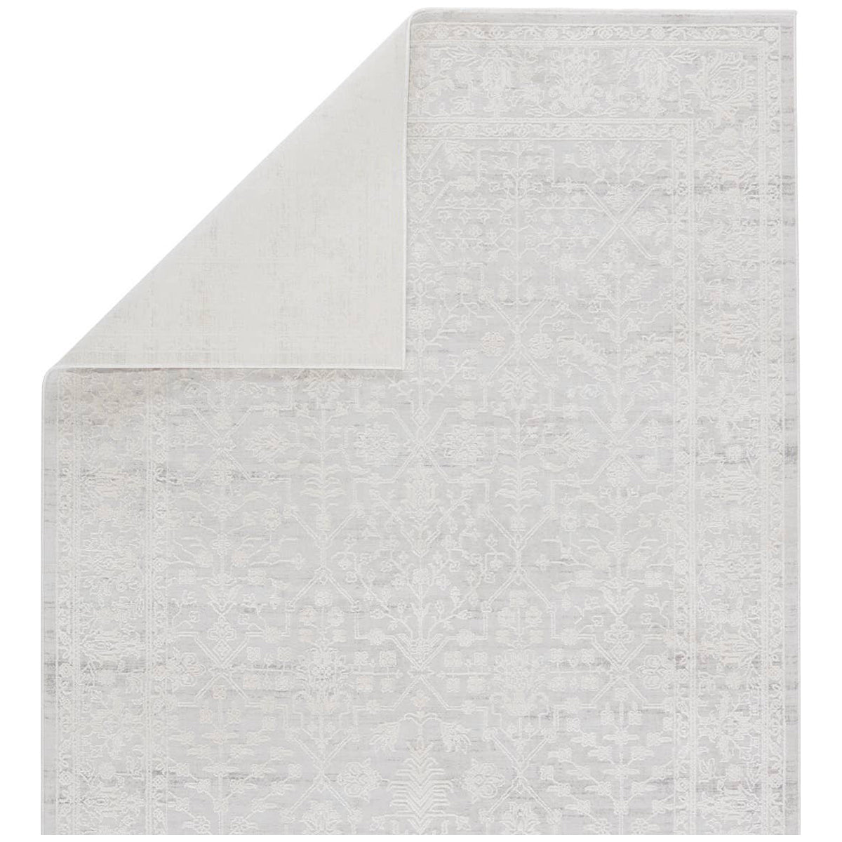 Jaipur Cirque Riella Floral Light Gray Cream CIQ41 Rug