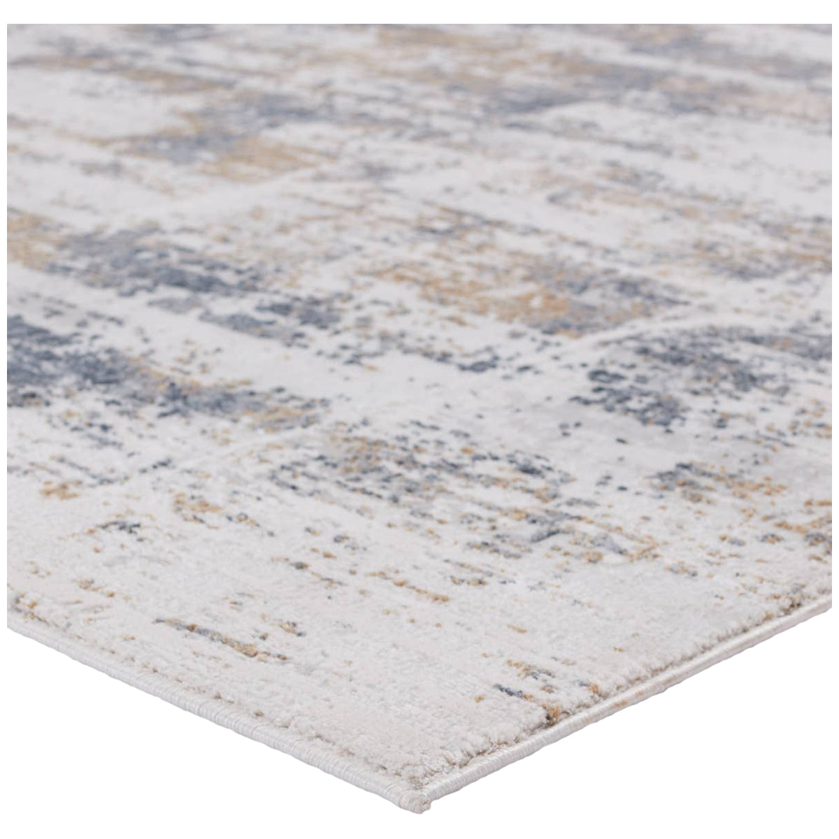 Jaipur Cirque Gesine Abstract Light Gray Gold CIQ42 Rug