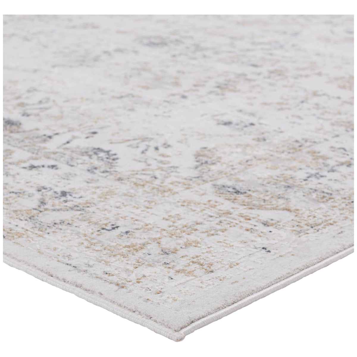 Jaipur Cirque Vida Abstract Light Gray Gold CIQ43 Rug