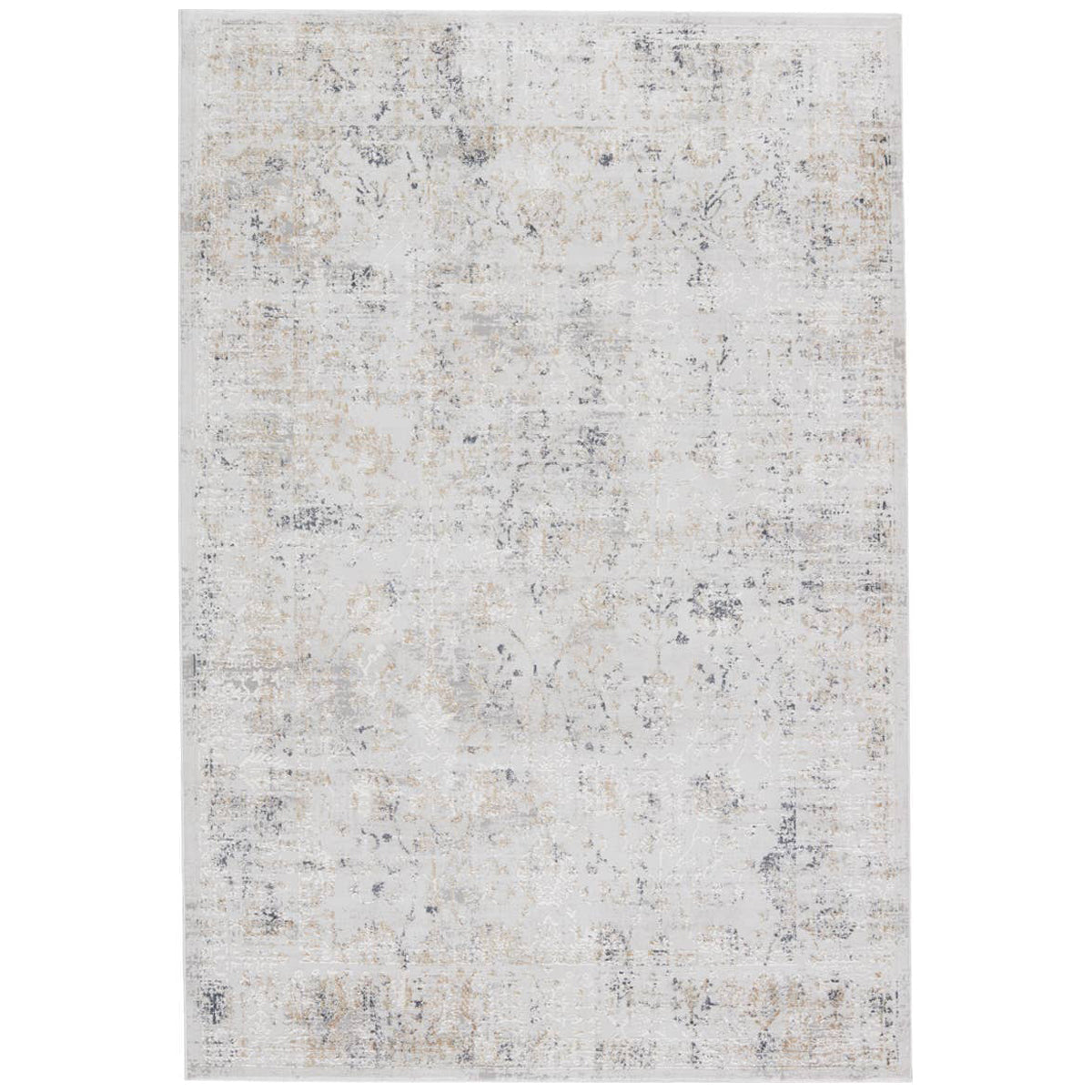 Jaipur Cirque Vida Abstract Light Gray Gold CIQ43 Rug