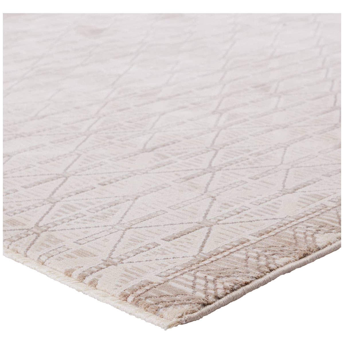 Jaipur Aura Ozias Trellis Cream Light Brown AUR08 Rug