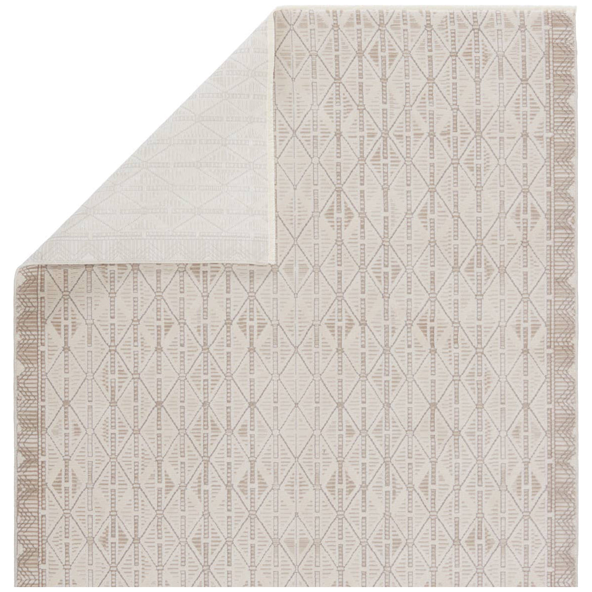 Jaipur Aura Ozias Trellis Cream Light Brown AUR08 Rug