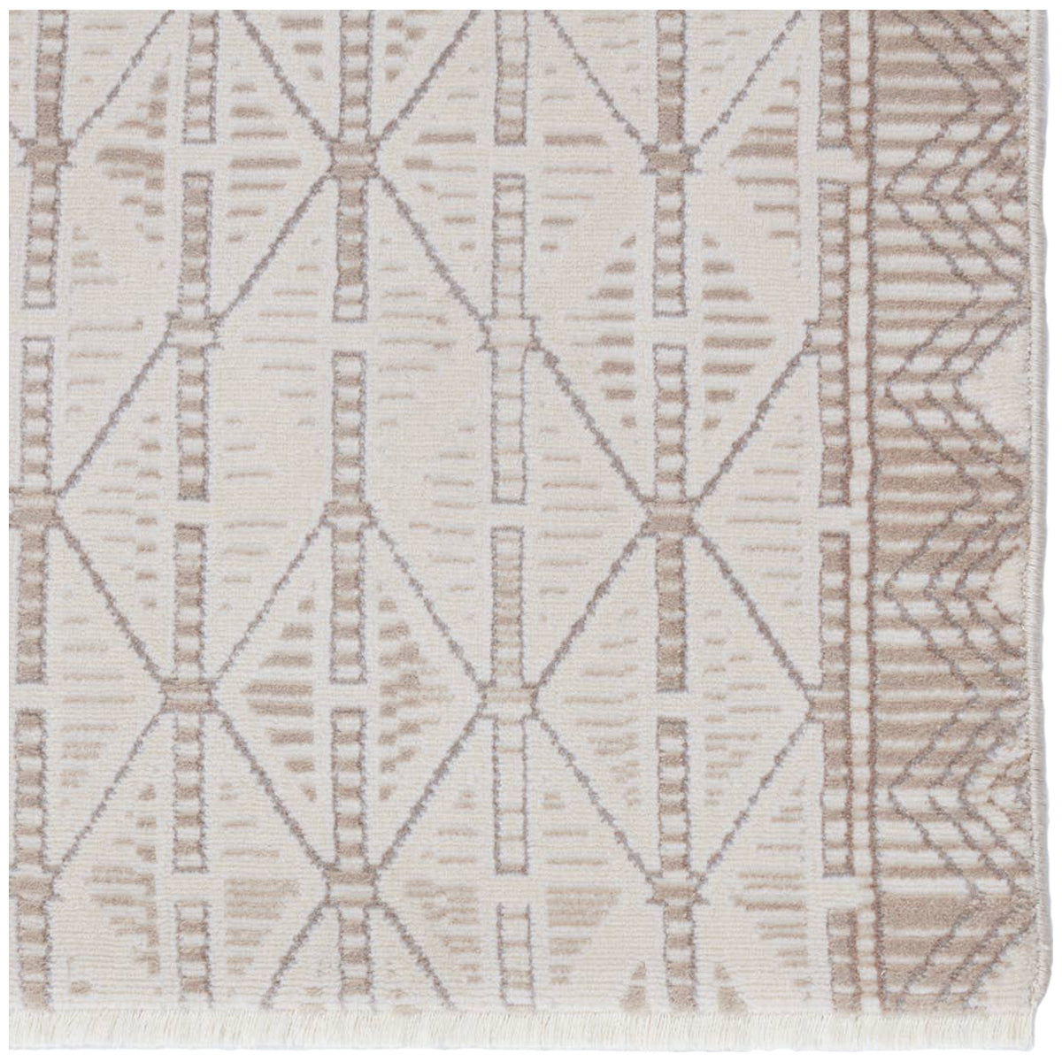 Jaipur Aura Ozias Trellis Cream Light Brown AUR08 Rug