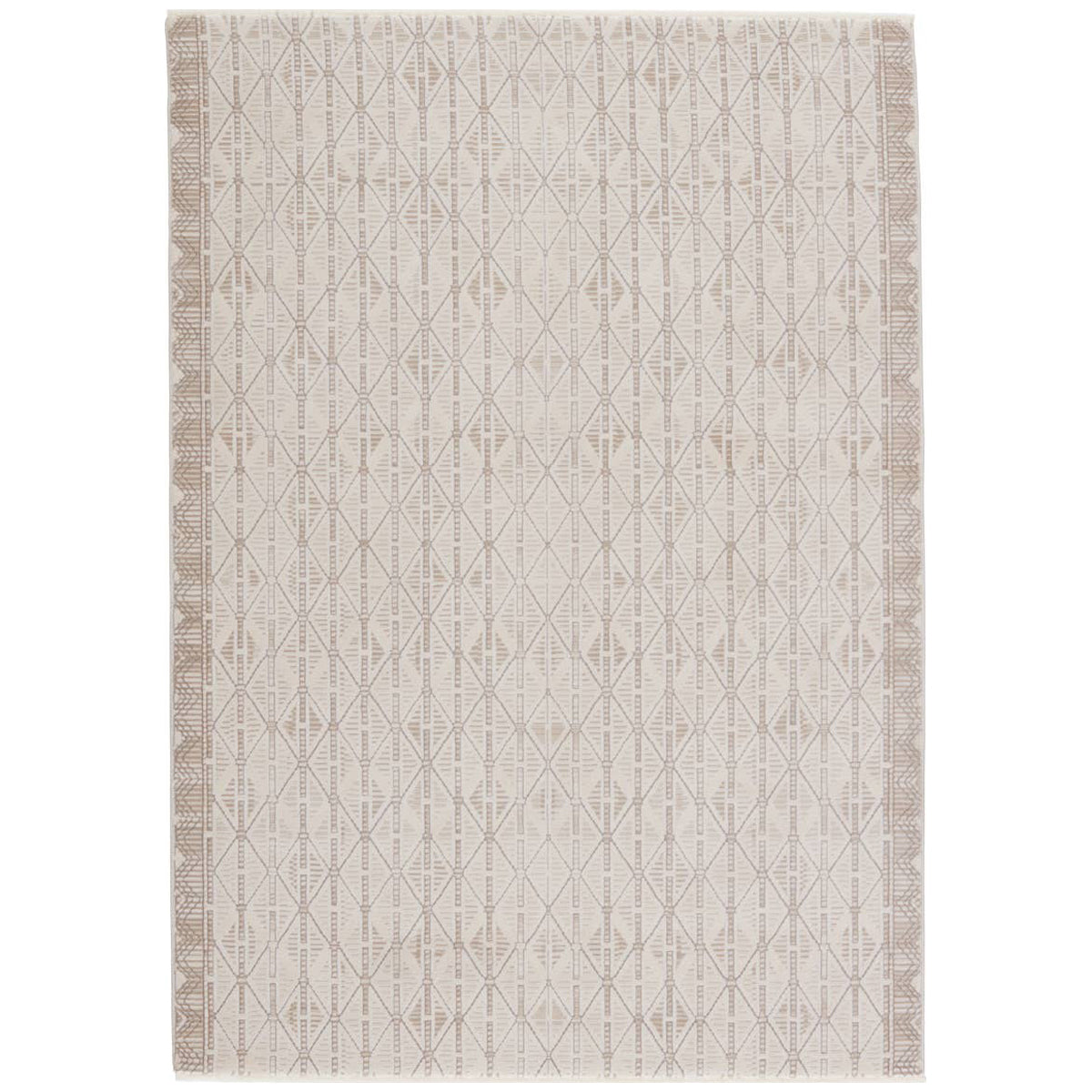 Jaipur Aura Ozias Trellis Cream Light Brown AUR08 Rug