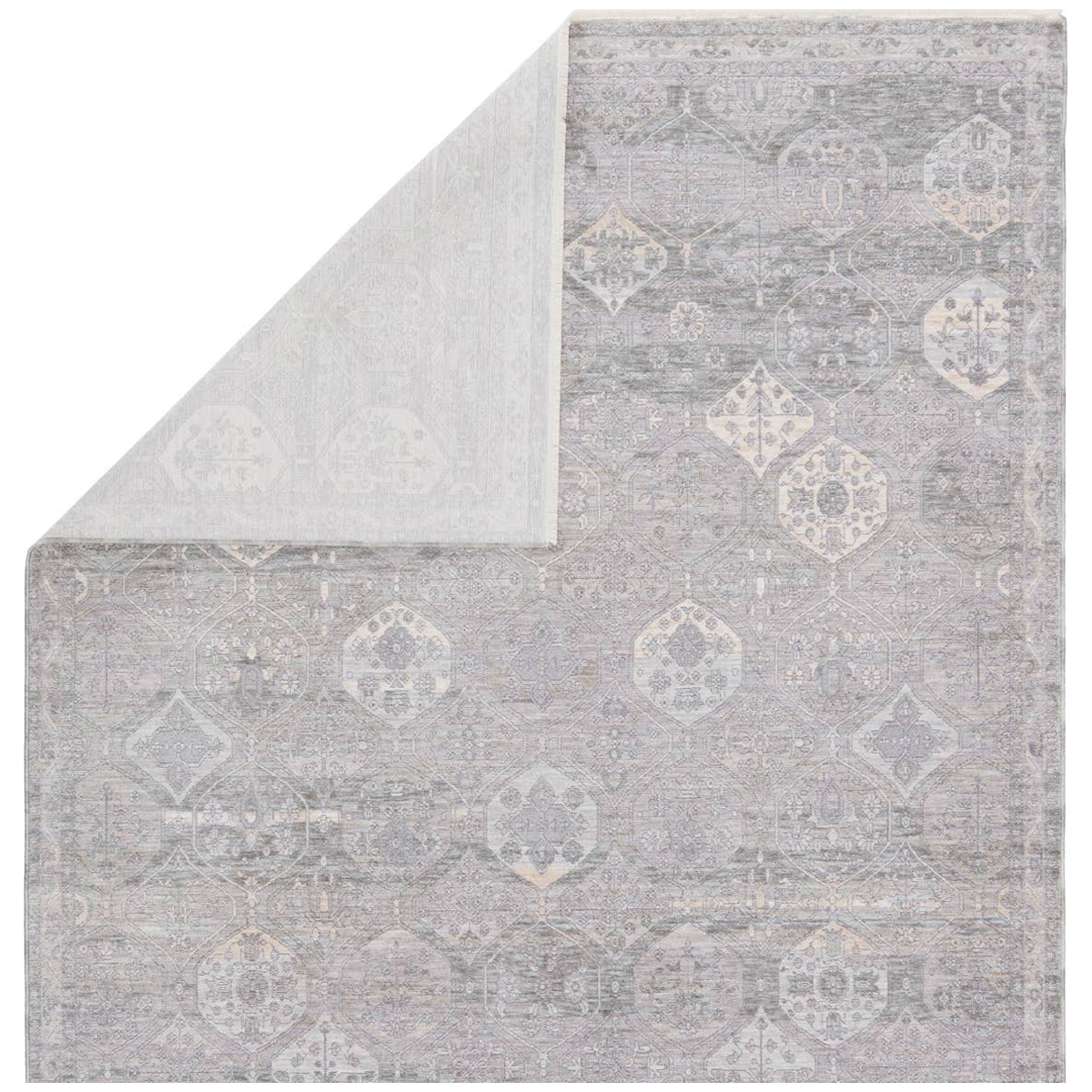 Jaipur Ballad Kiernan Trellis Gray Beige BLA07 Rug