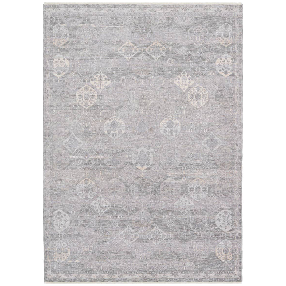 Jaipur Ballad Kiernan Trellis Gray Beige BLA07 Rug