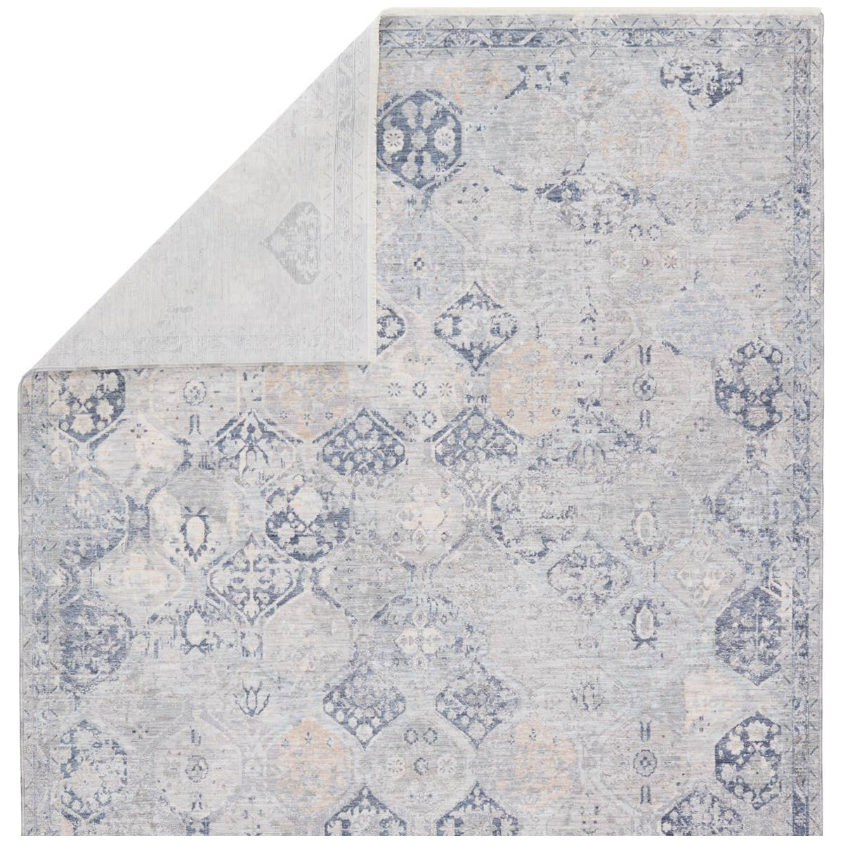 Jaipur Ballad Rune Trellis Gray Navy BLA09 Rug