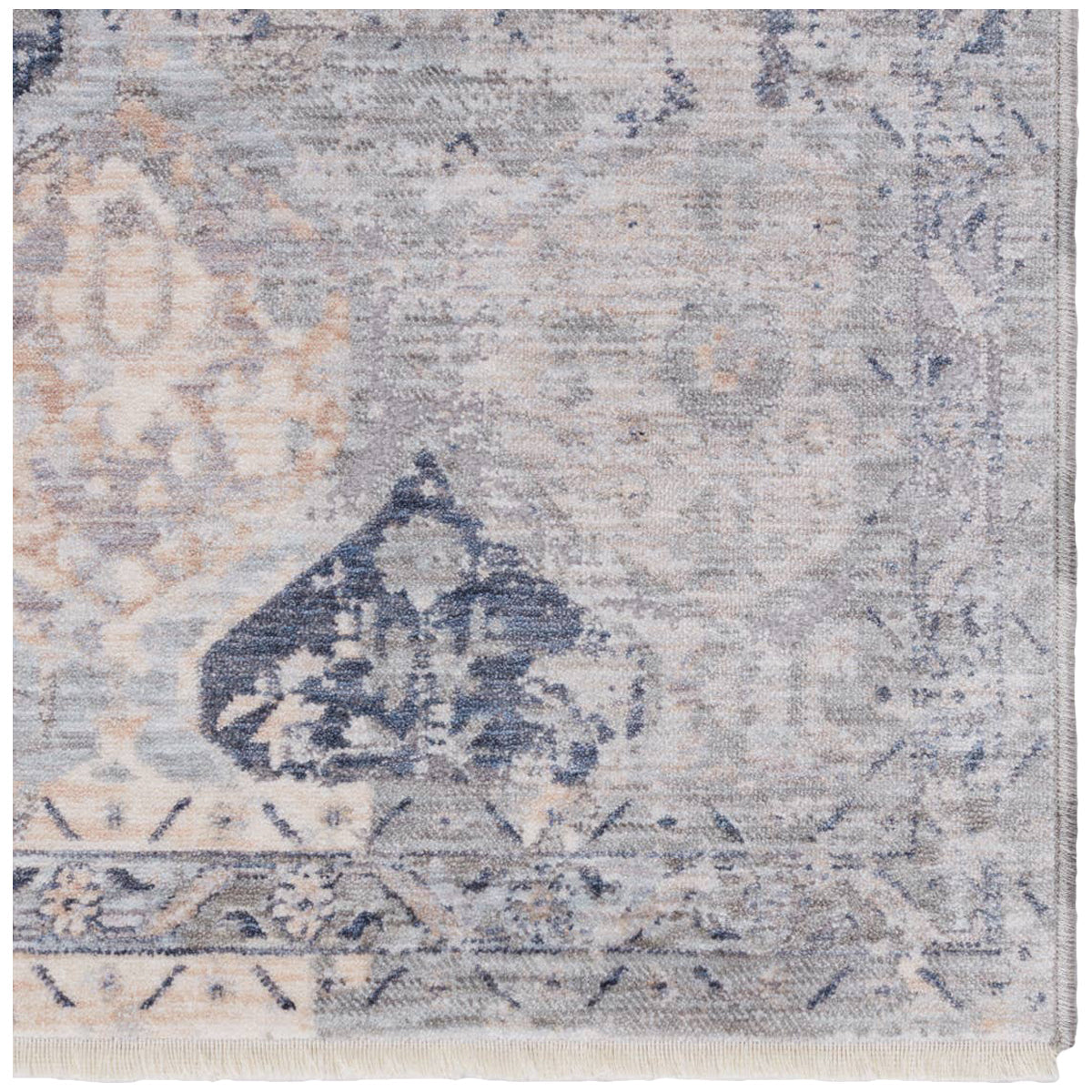 Jaipur Ballad Rune Trellis Gray Navy BLA09 Rug