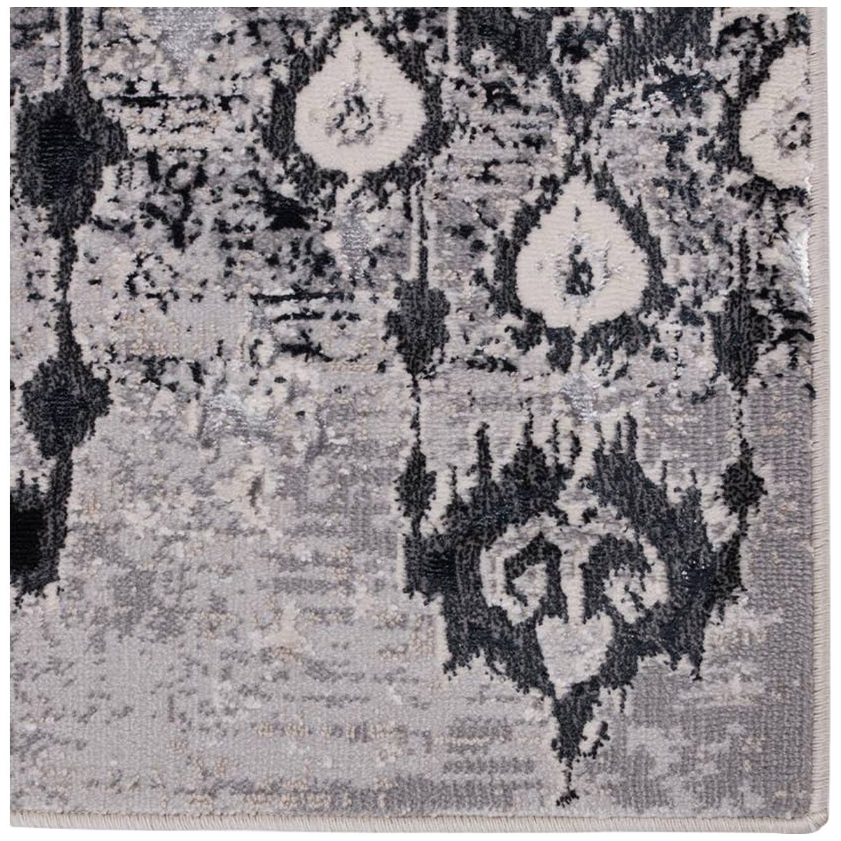 Jaipur Malilla by Nikki Chu Inigo Ikat Dark Blue Gray MLI02 Rug