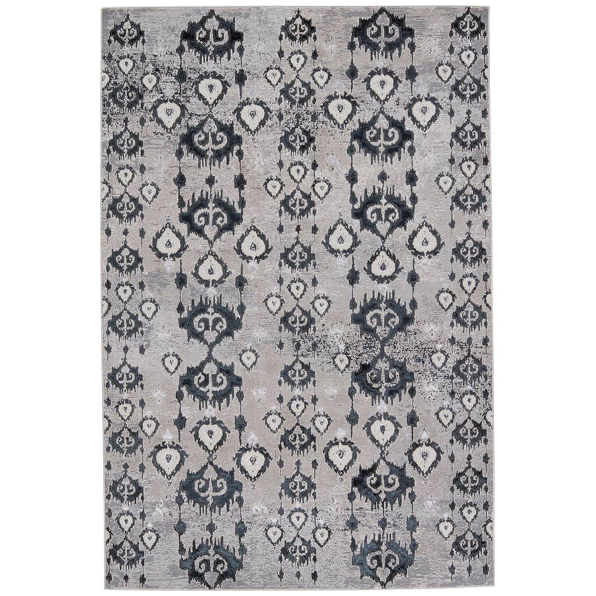 Jaipur Malilla by Nikki Chu Inigo Ikat Dark Blue Gray MLI02 Rug