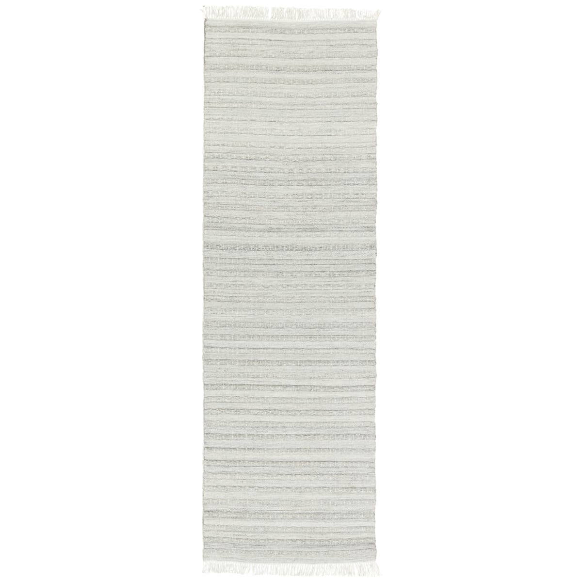 Jaipur Castillo Torre Solid Stripes Light Gray Cream CSL01 Rug