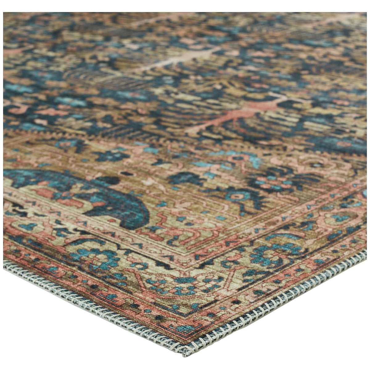 Jaipur Keyara by Nikki Chu Jayven Medallion Blue Tan KNC04 Rug