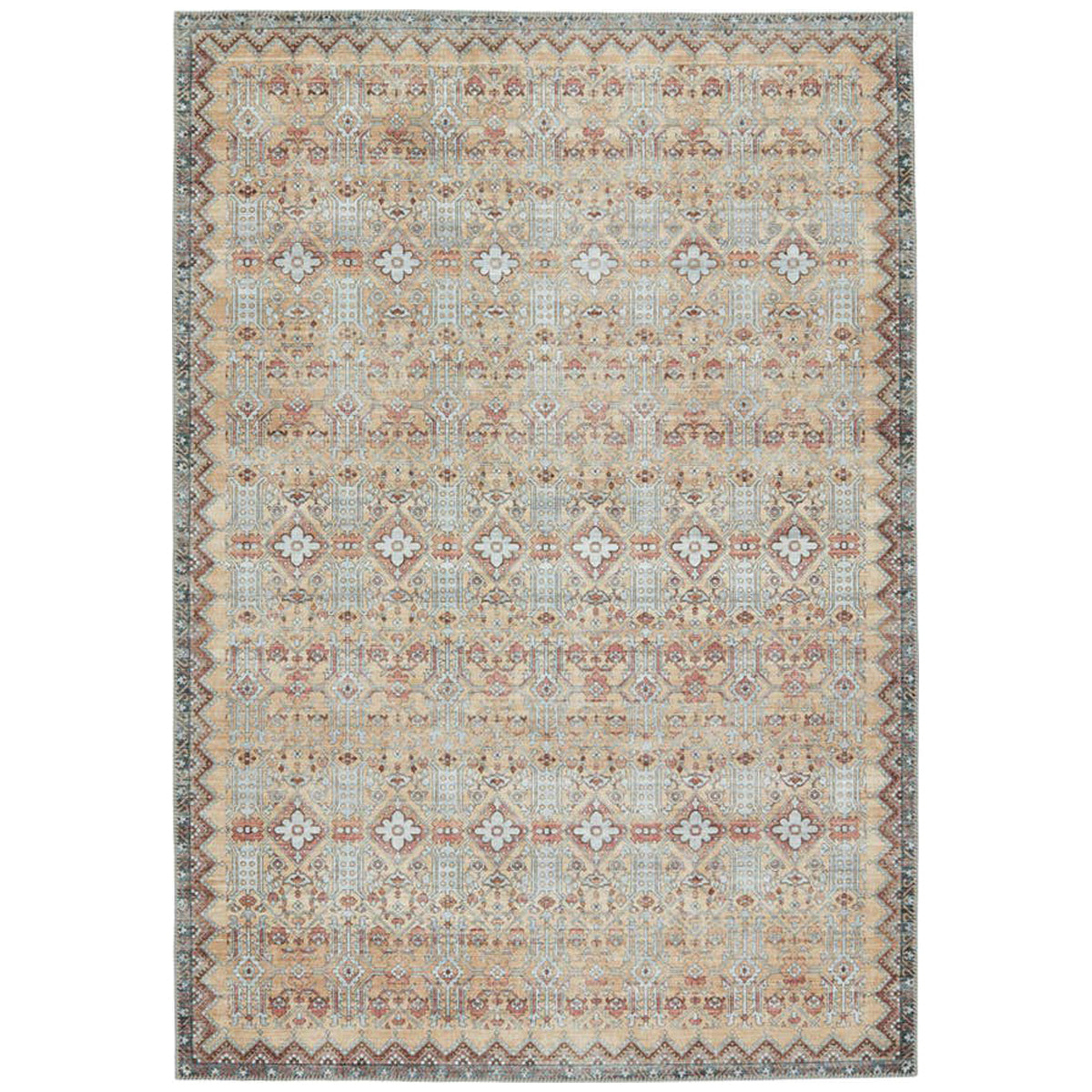 Jaipur Keyara by Nikki Chu Dalia Trellis Tan Light Gray KNC08 Rug