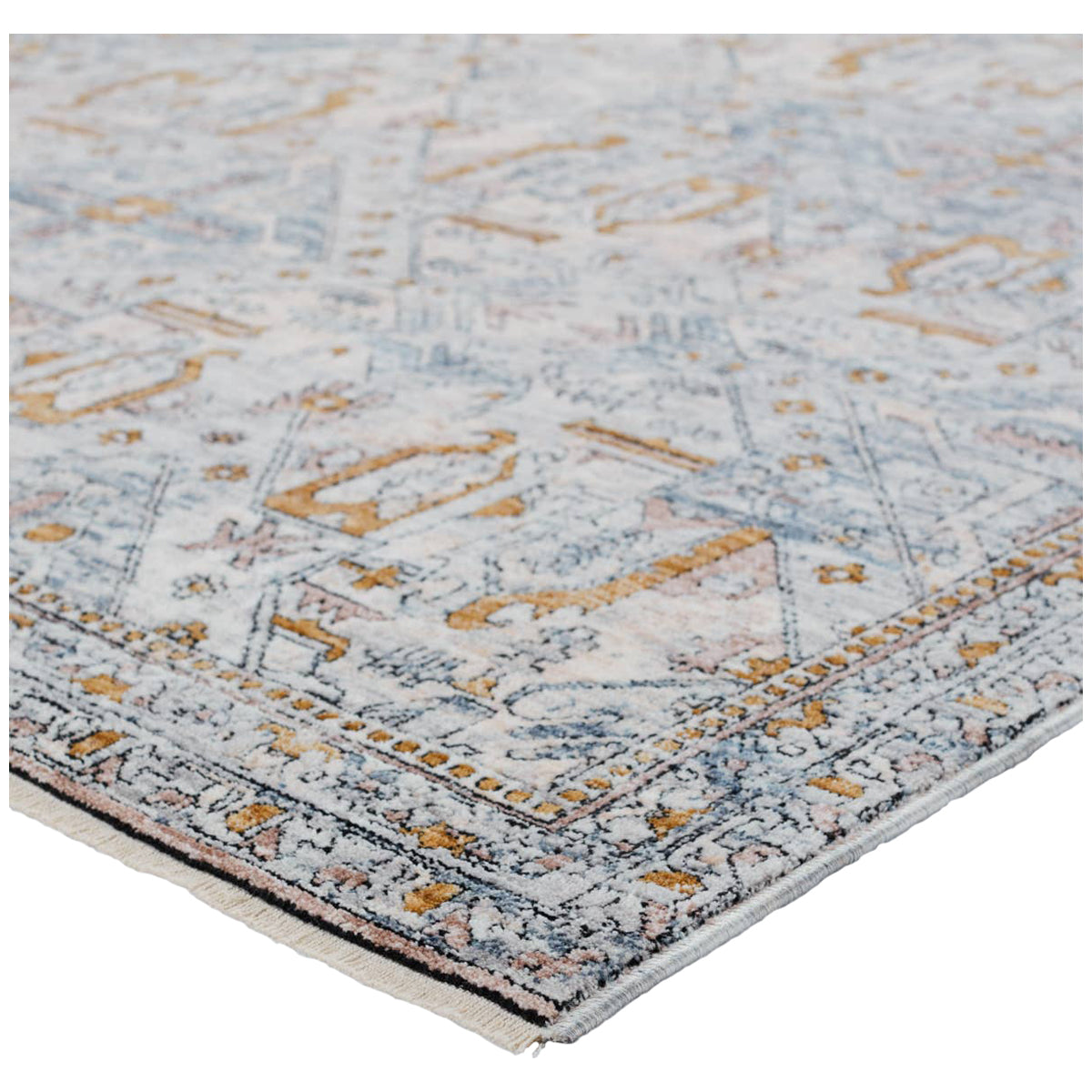 Jaipur Branham Lucere Trellis Blue Gold BRA01 Rug