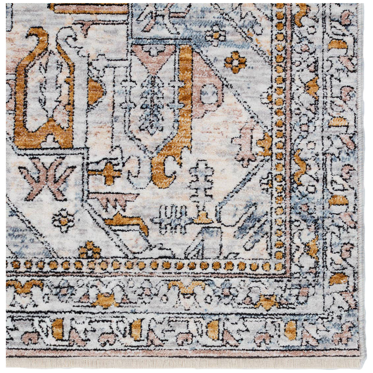 Jaipur Branham Lucere Trellis Blue Gold BRA01 Rug