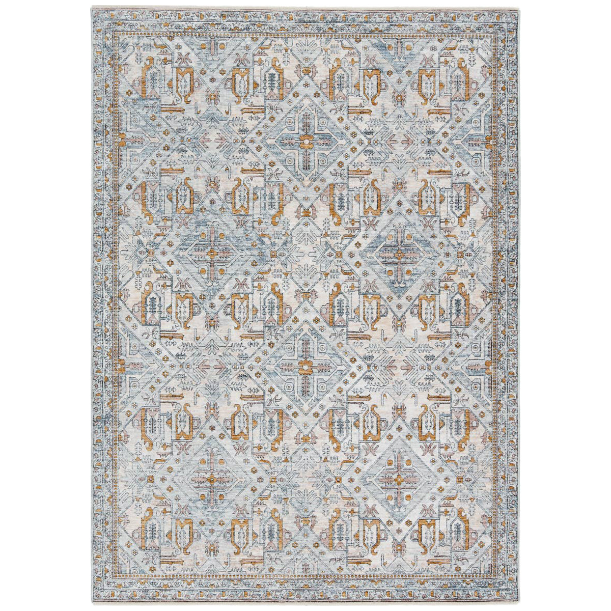 Jaipur Branham Lucere Trellis Blue Gold BRA01 Rug