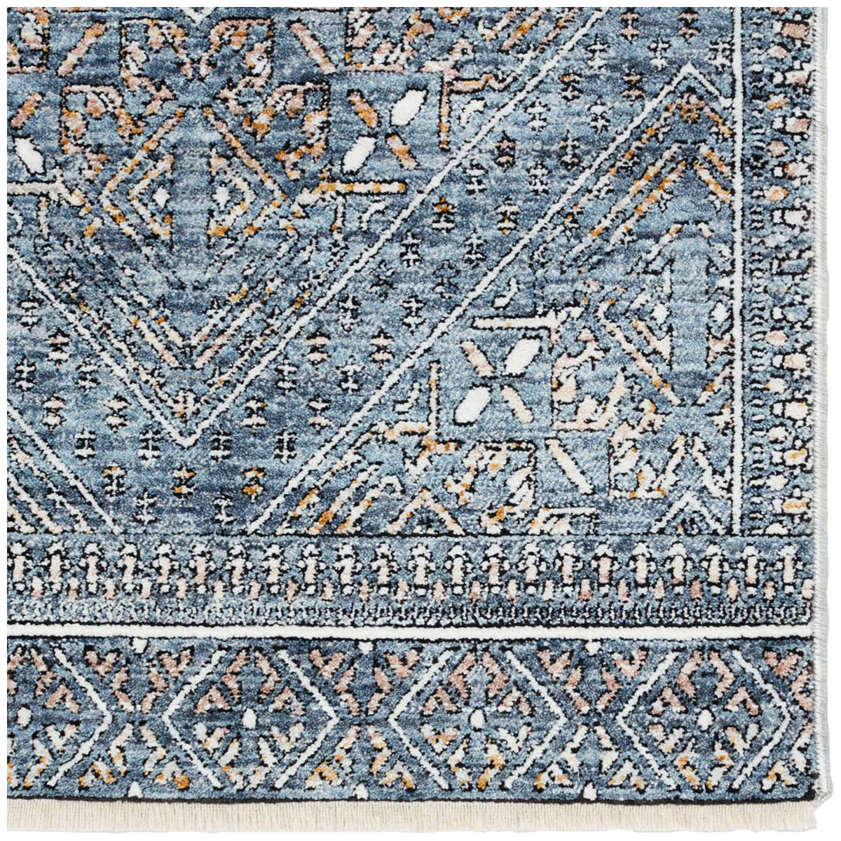 Jaipur Branham Talos Trellis Blue Gold BRA04 Rug