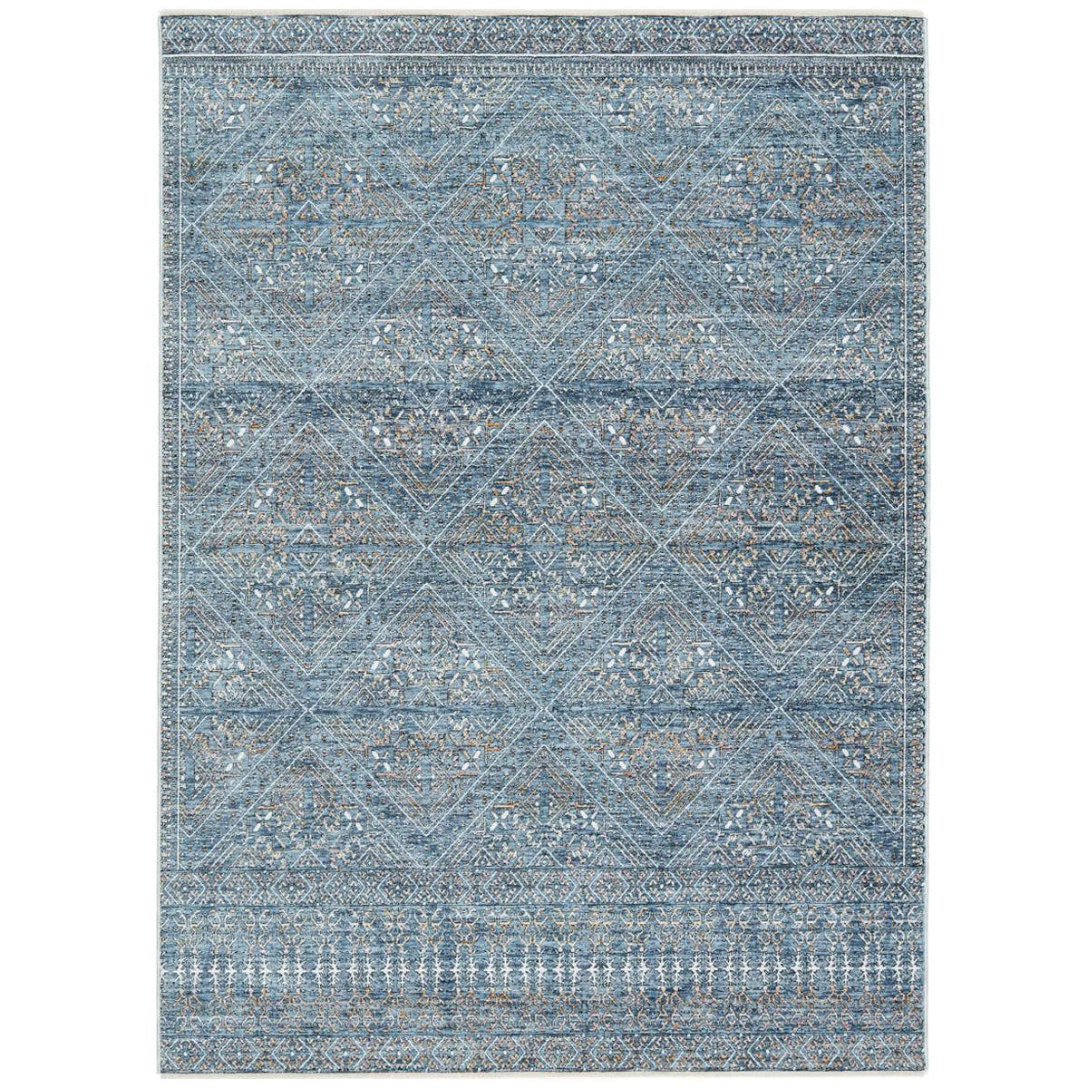 Jaipur Branham Talos Trellis Blue Gold BRA04 Rug